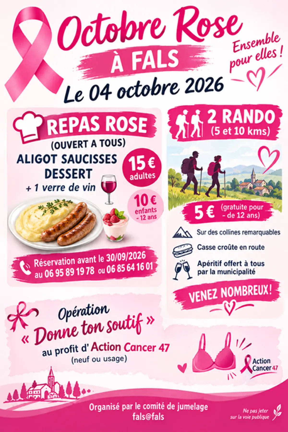 Journée Octobre rose à Fals