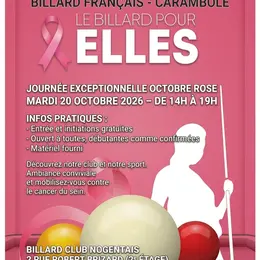 Journée octobre rose - Le billard pour elles