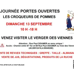 Journée portes ouvertes au verger des Viennes des Croqueurs de Pommes