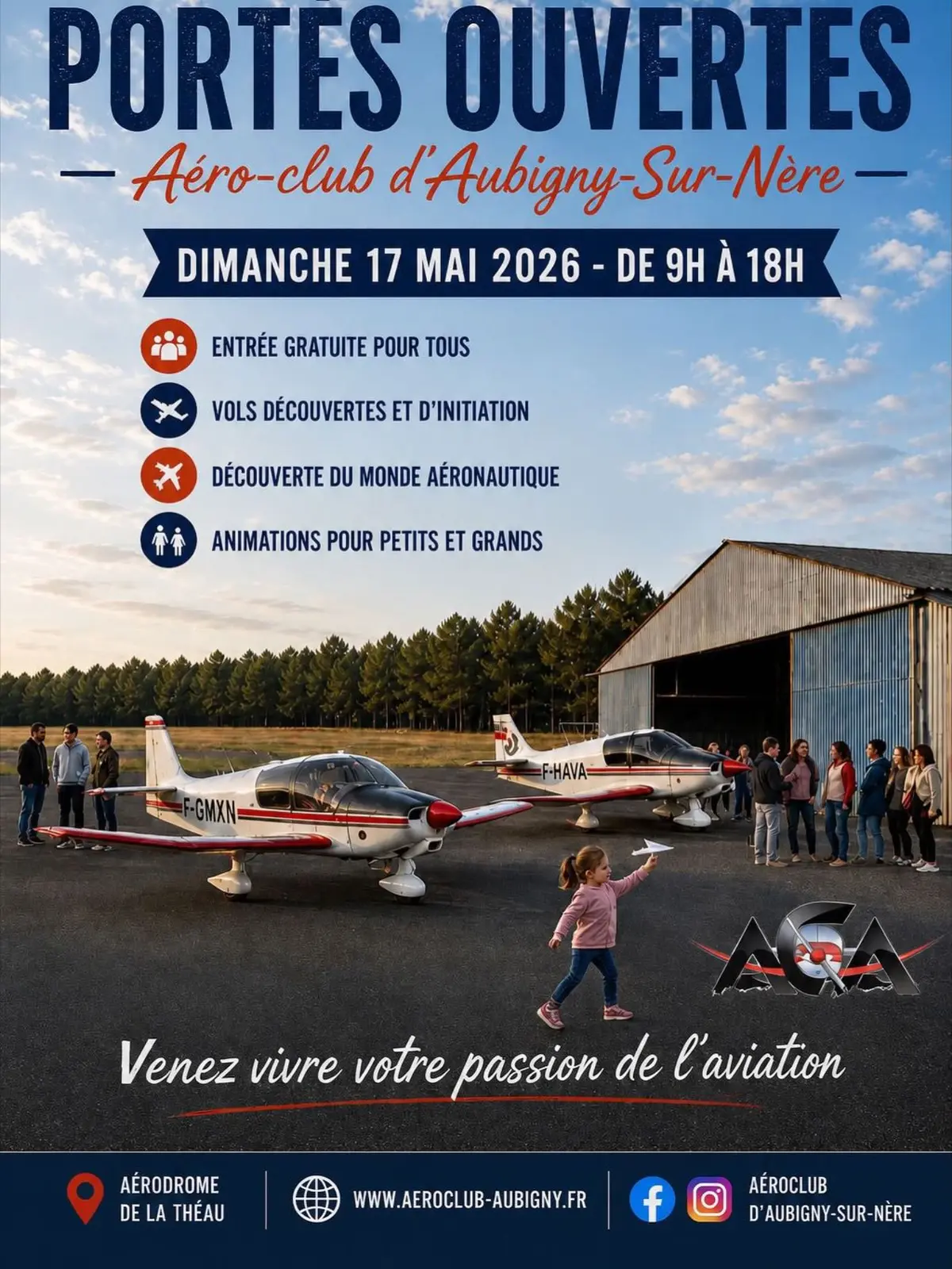 Journée Portes Ouvertes de l'Aéroclub d'Aubigny