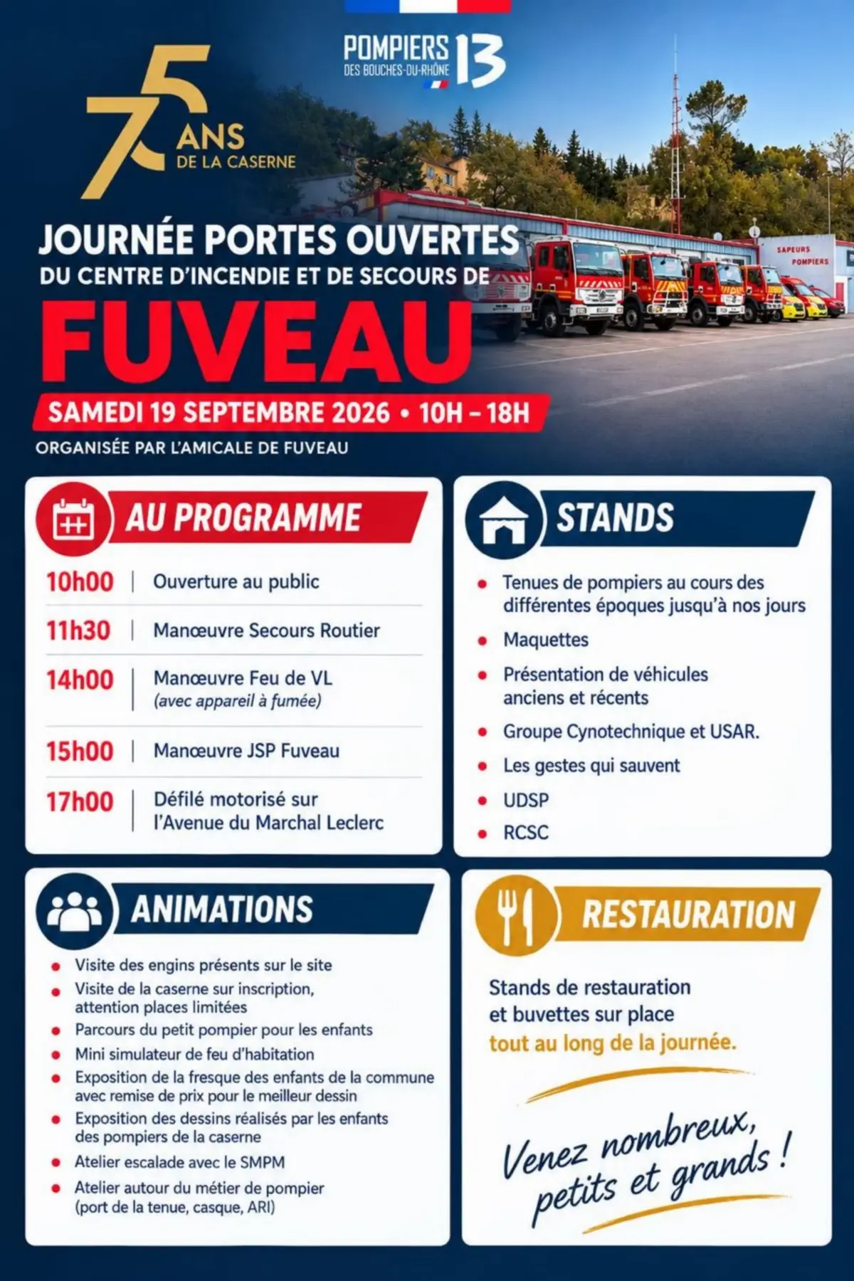 Journée portes ouvertes du centre d'incendie et de secours de Fuveau