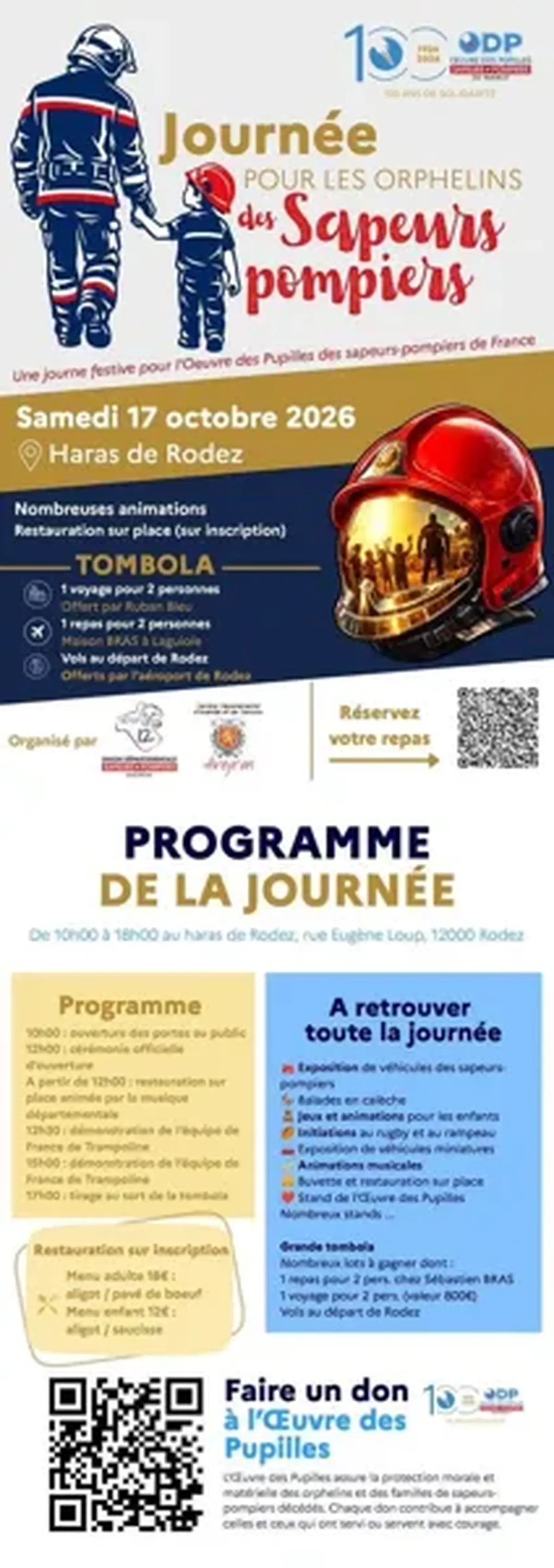 Journée pour les orphelins des sapeurs-pompiers