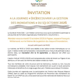 Journée  (re )decouvrir la gestion des inondations  à Figeac