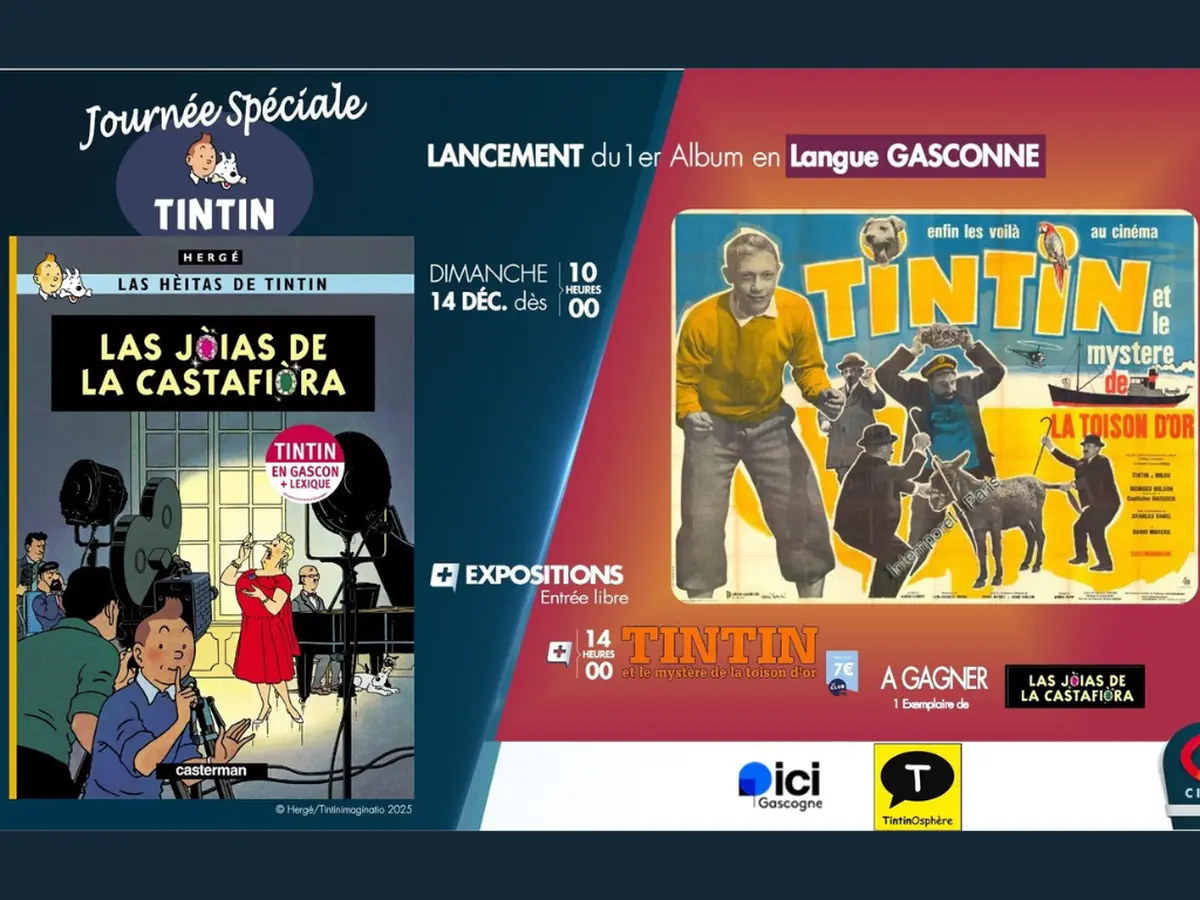 Journée Spéciale : Tintin Et le Mystère De La Toison d'Or | Lancement du 1er Album de Tintin en Langue Gasconne