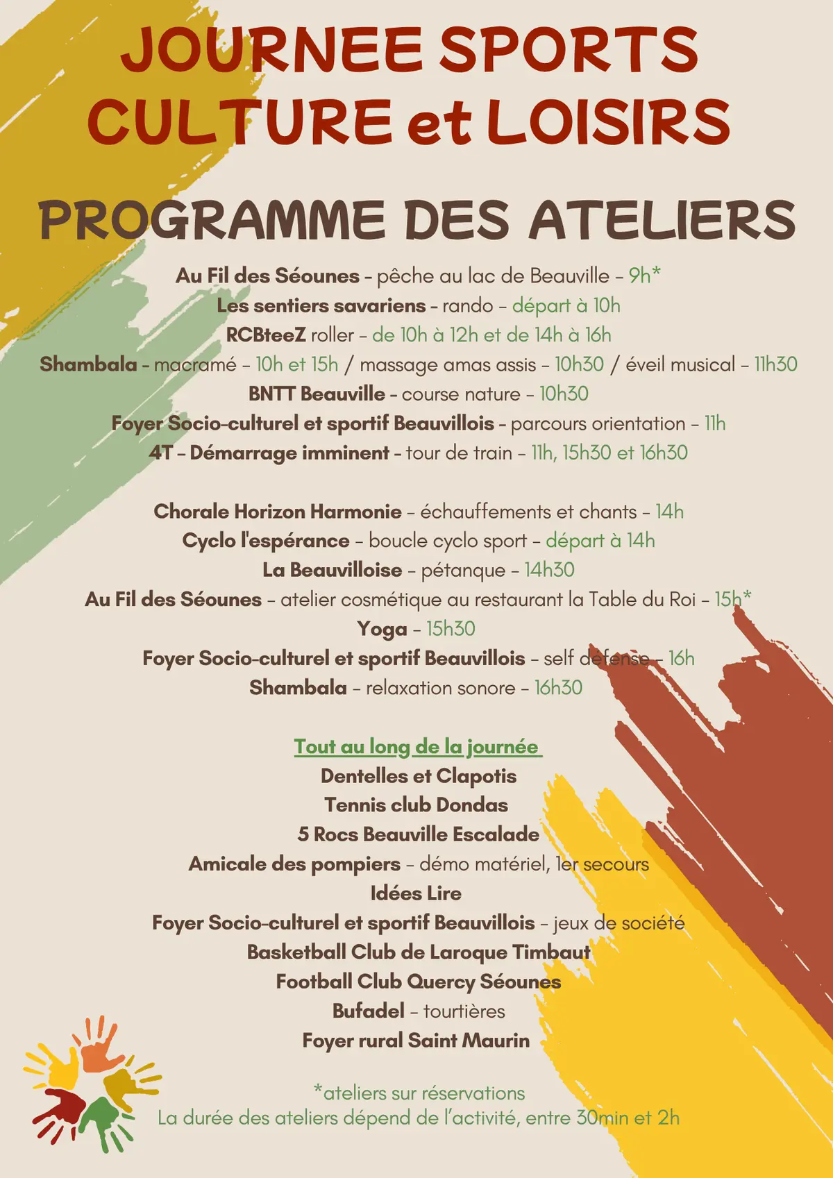 Journée sports, culture et loisirs