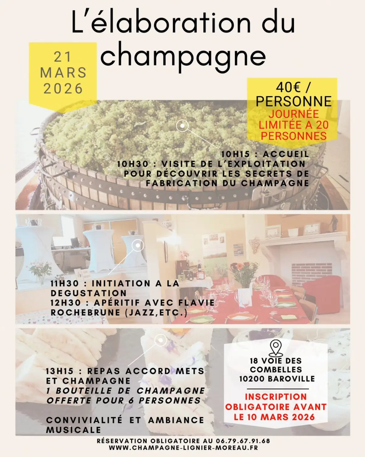 Journée sur l'élaboration du champagne