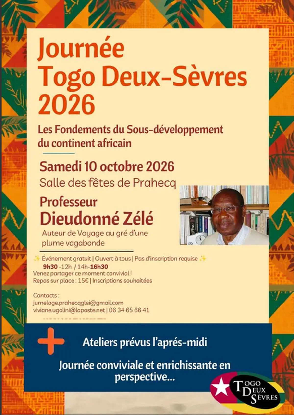 Journée Togo Deux-Sèvres 2026 à Prahecq