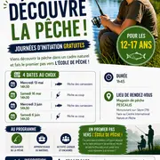 Journées d'initiation gratuites - Découvre la pêche!