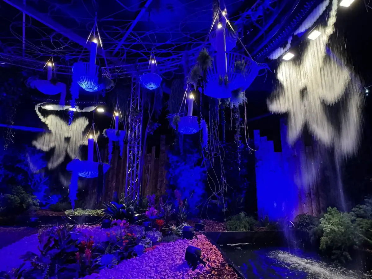 De féériques rideaux d'eaux animés (Folie Flore 2025)