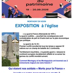 Journées du patrimoine à Montagny-en-Vexin