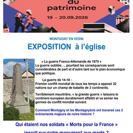 Journées du patrimoine à Montagny-en-Vexin
