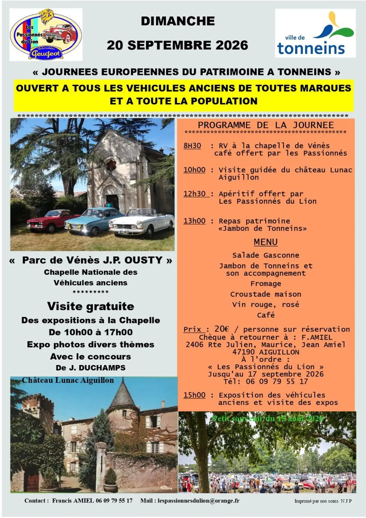 Journées du patrimoine à Tonneins