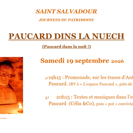 Journées du Patrimoine : Antoine PAUCARD