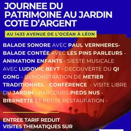 Journées du Patrimoine au Jardin de la Côte d'Argent