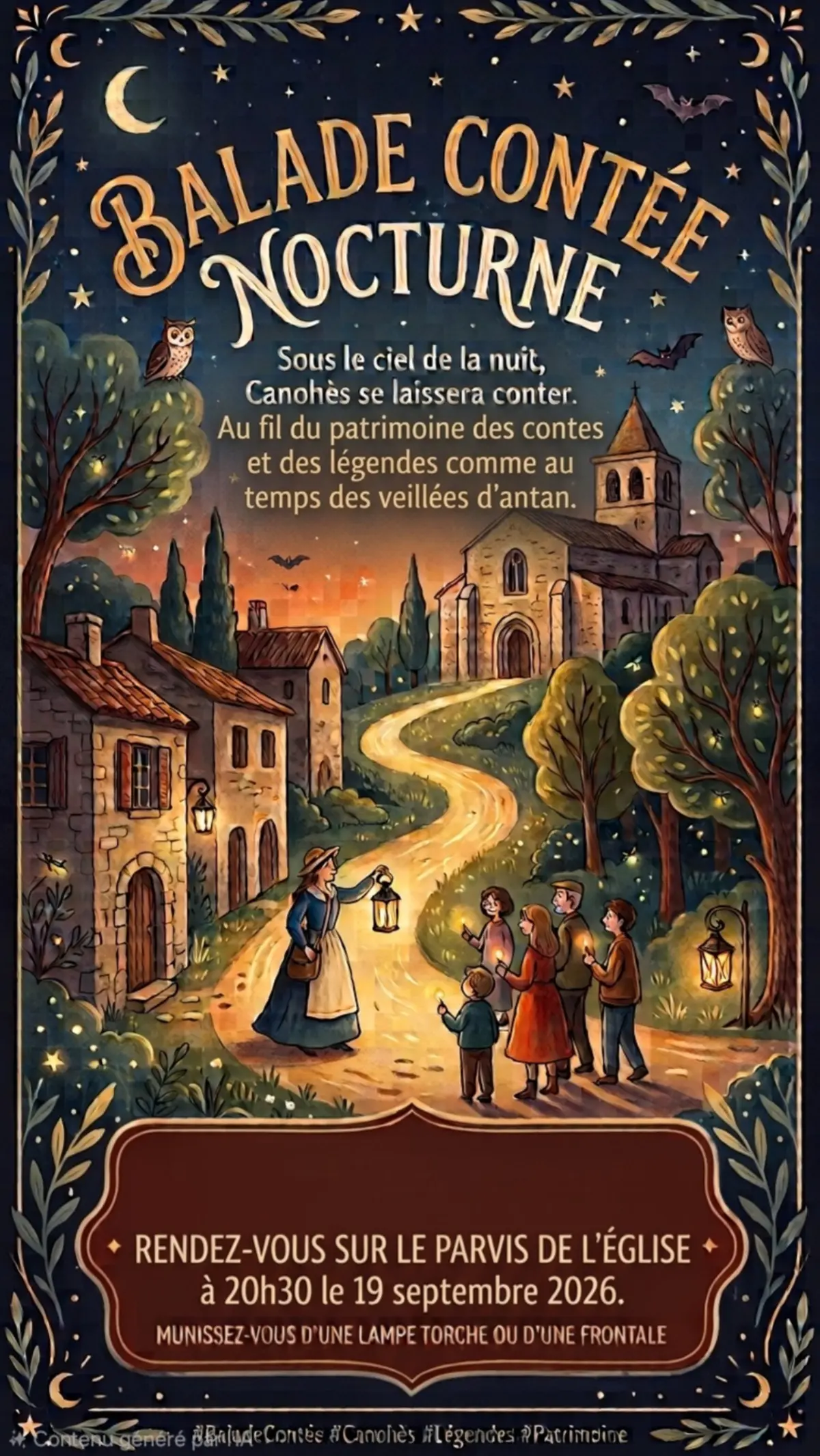 Journées Du Patrimoine - Balade Contée Nocturne
