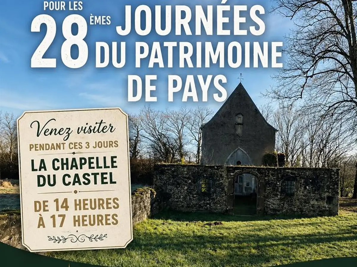 Journées du Patrimoine de Pays - ouverture de la chapelle du Castel