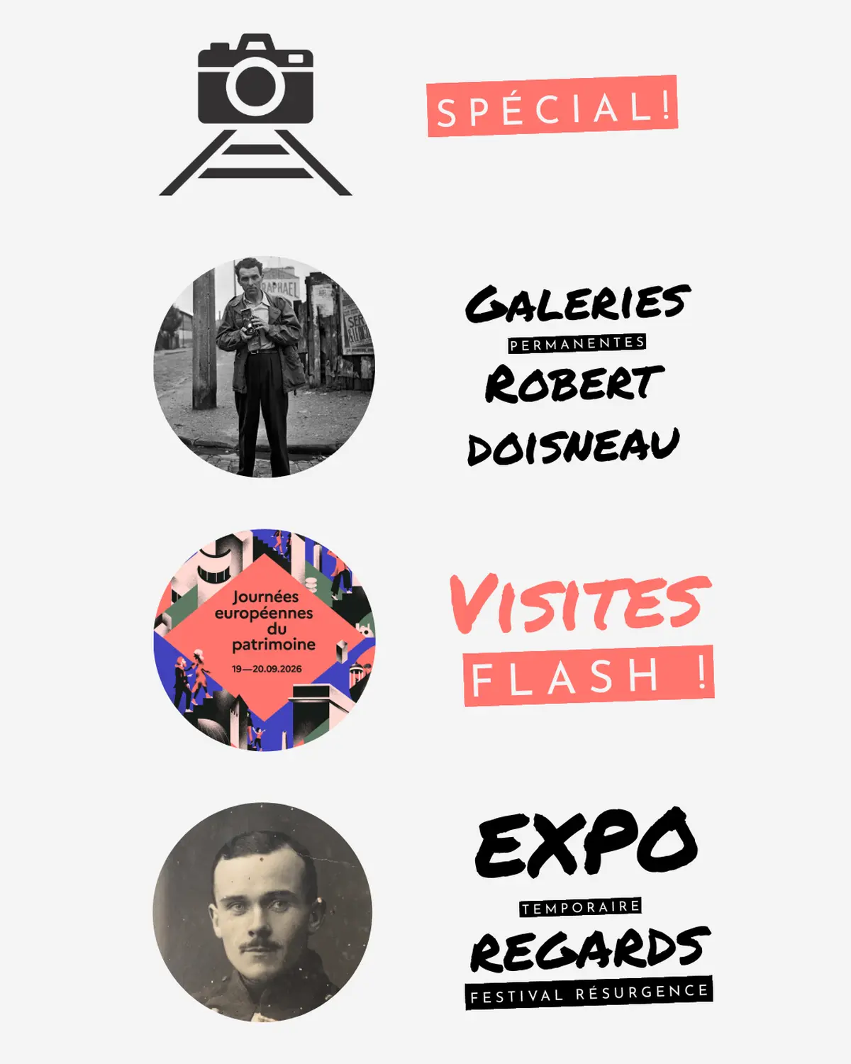 Journées du Patrimoine : EXPO temporaire : REGARDS