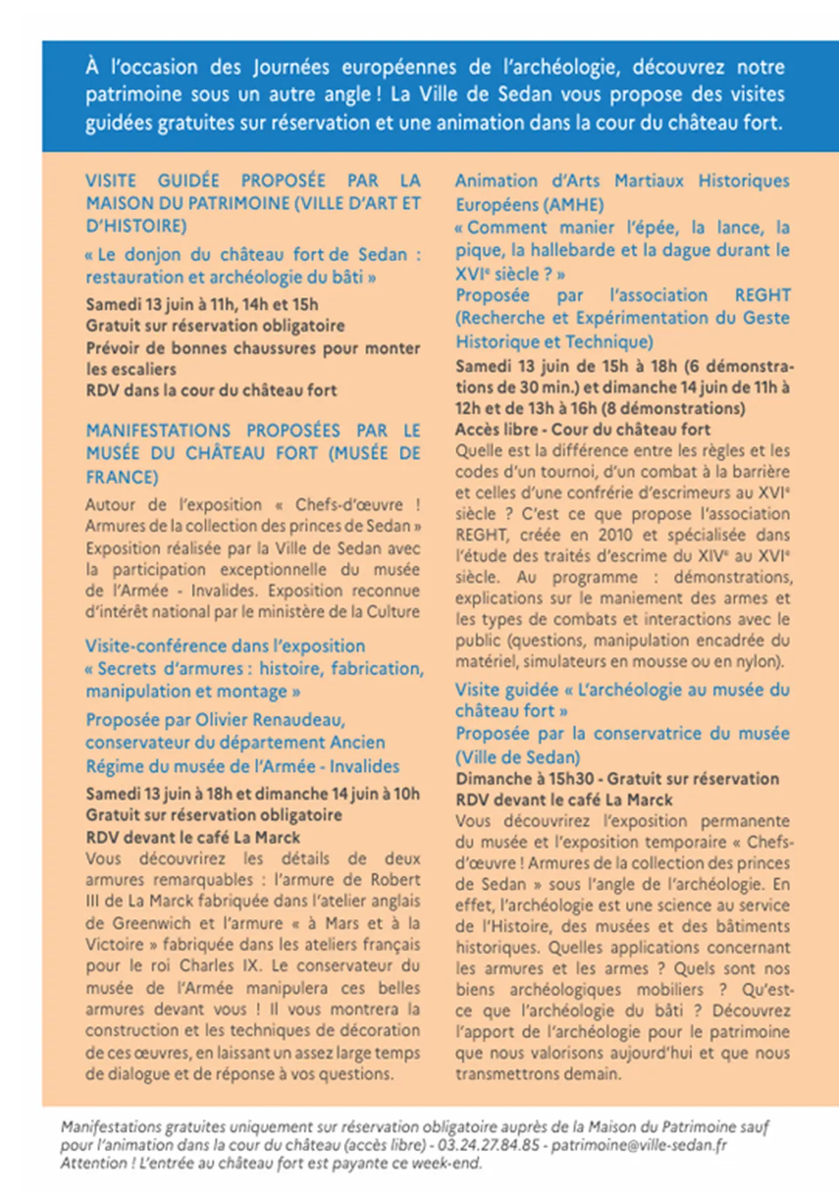 Journées européennes de l'archéologie