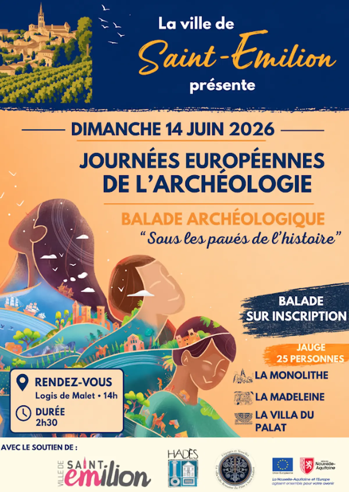 Journées européennes de l'Archéologie — Balade archéologique à Saint-Émilion