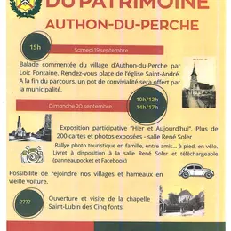 Journées Européennes du Patrimoine à Authon du Perche
