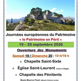 Journées Européennes du Patrimoine à Eygalières