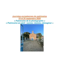 Journées Européennes du Patrimoine à Mouriès : Le Temple Protestant