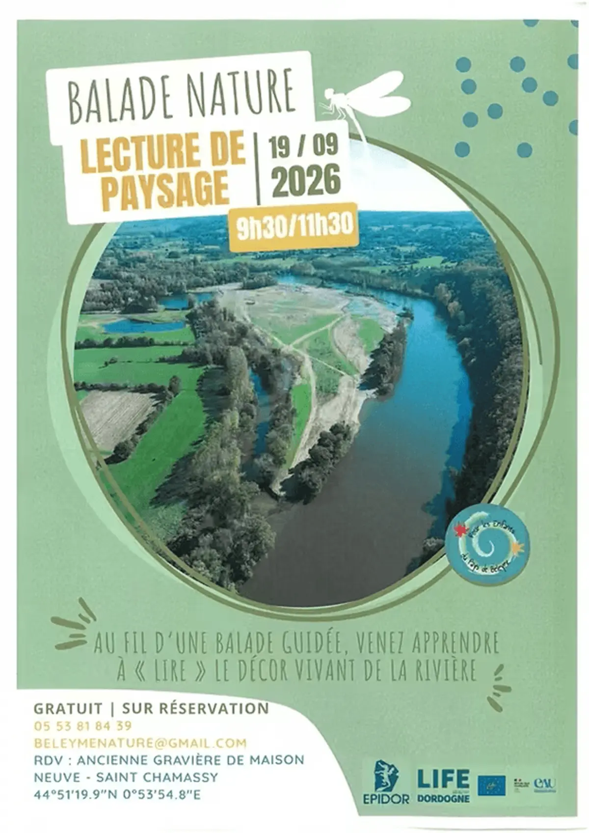 Journées européennes du Patrimoine à Saint Chamassy - Balade nature, lecture de paysage