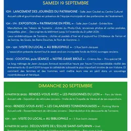 Journées Européennes du patrimoine à Tonneins