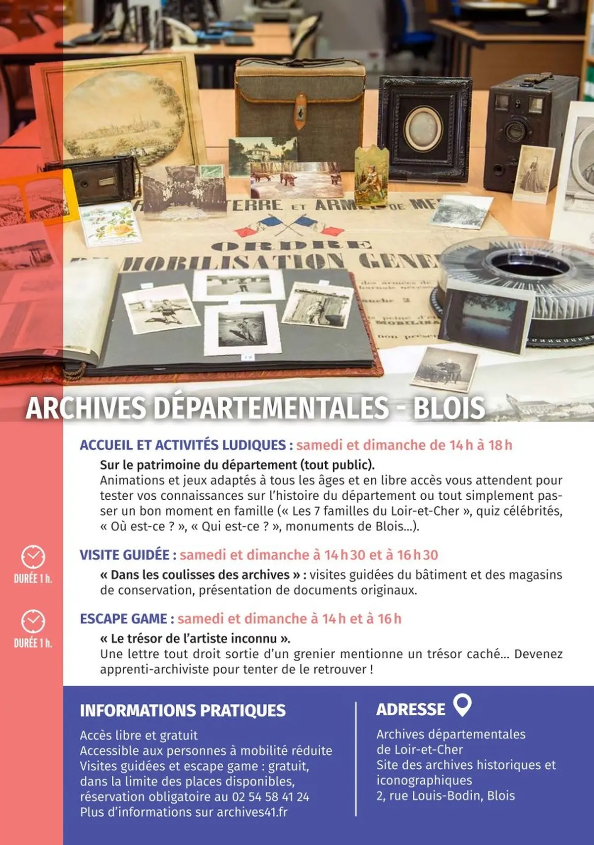 Journées Européennes du Patrimoine aux archives de Blois