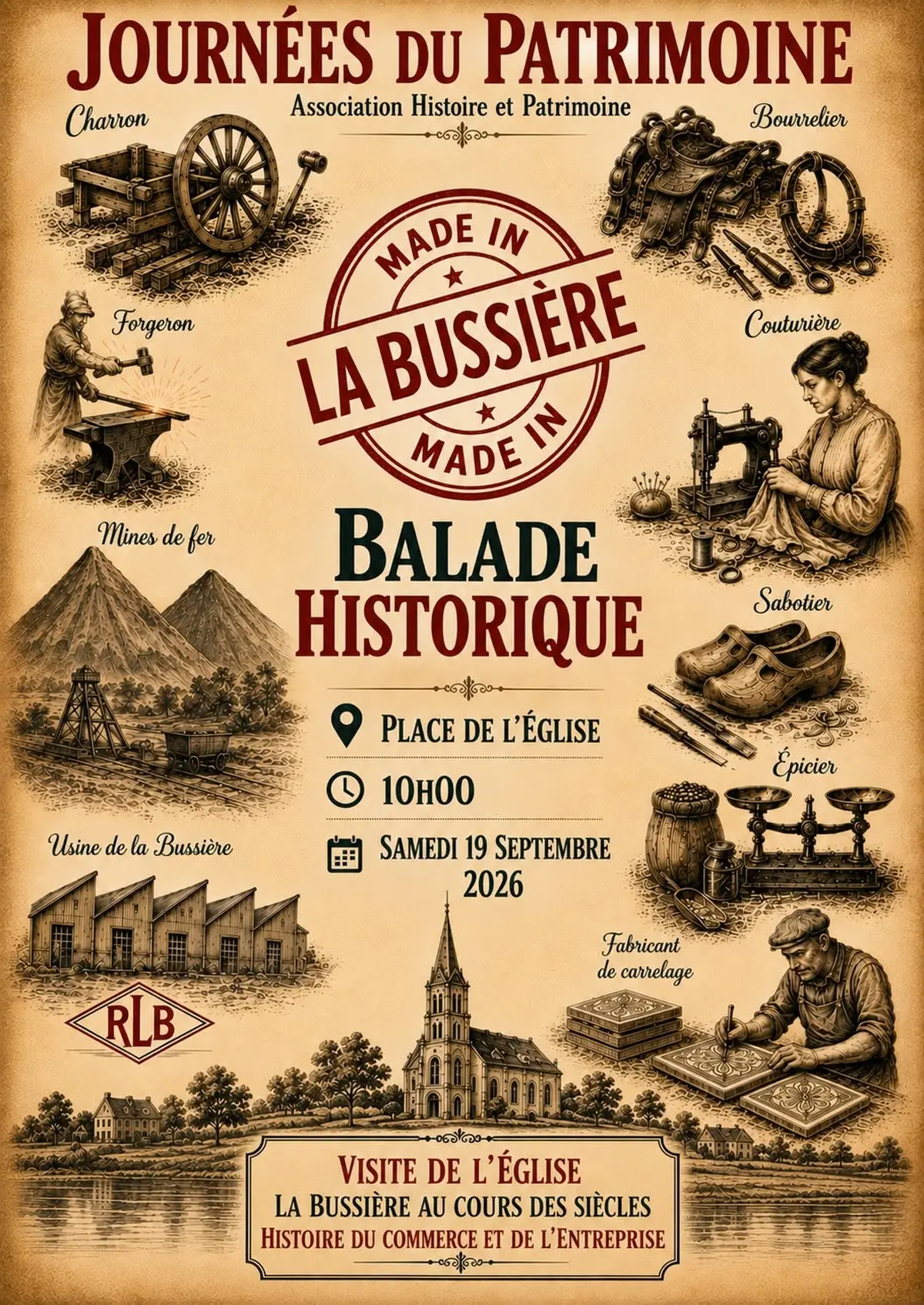Journées Européennes du Patrimoine - balade historique de La Bussière