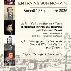Journées Européennes du Patrimoine - Entrains à travers ses illustres