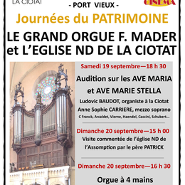 Journées Européennes du Patrimoine : le grand orgue F. Mader et l’église Notre-Dame de l'Assomption
