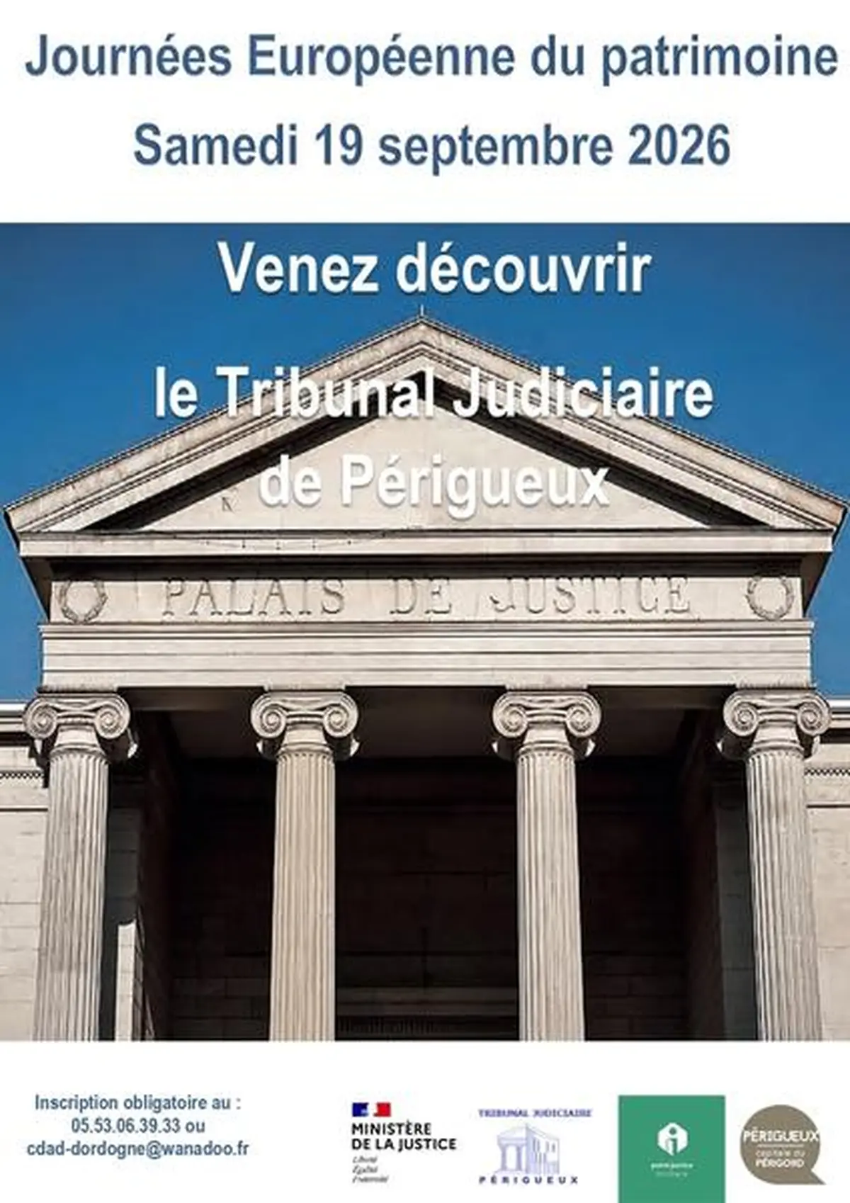 Journées Européennes du Patrimoine - Le tribunal judiciaire ouvre ses portes