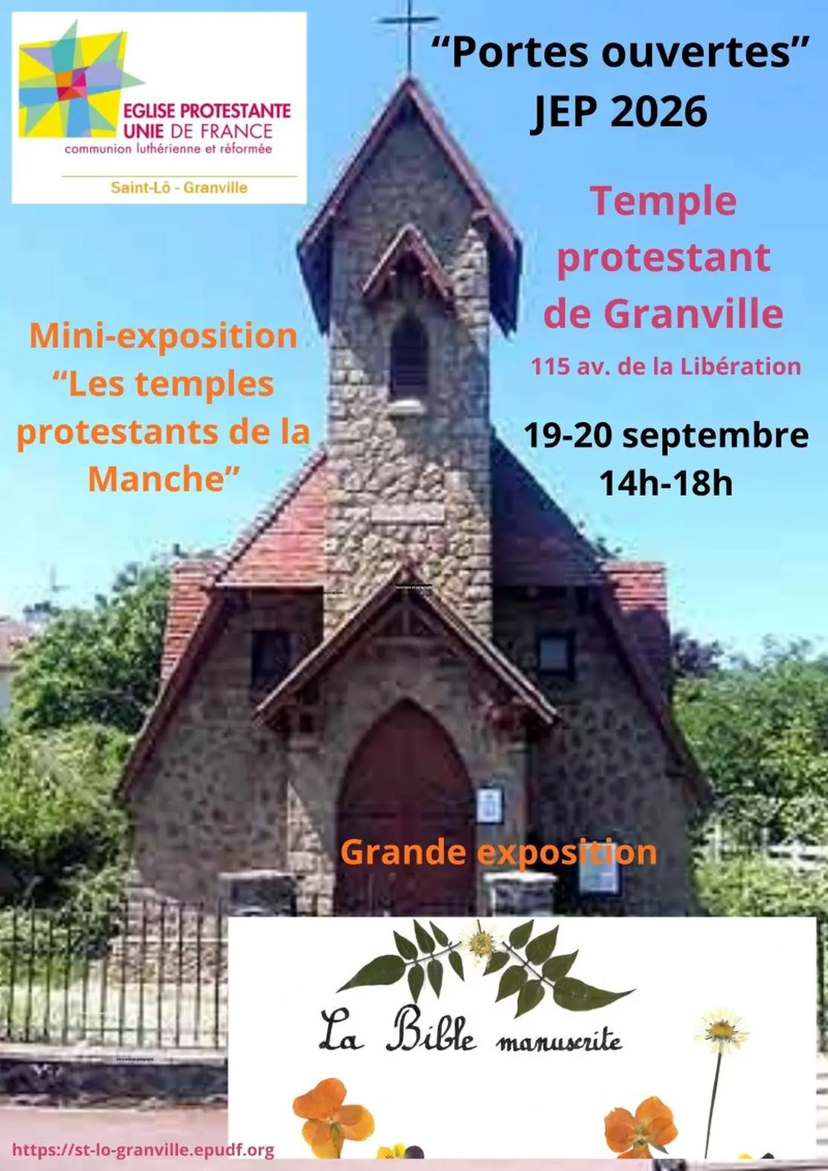 Journées Européennes du Patrimoine > Portes ouvertes au temple protestant de Granville