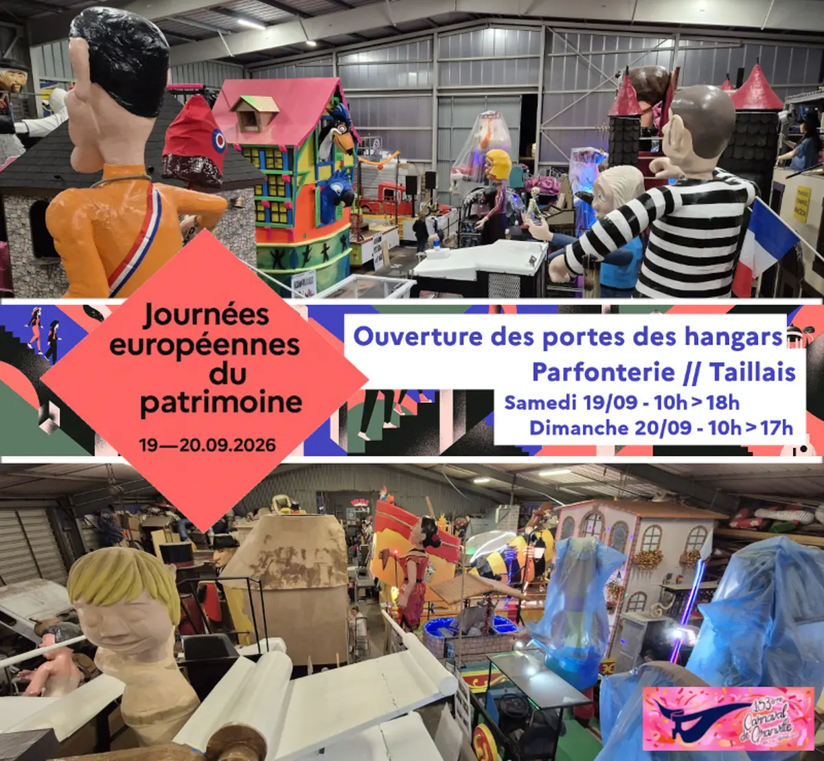 Journées Européennes du Patrimoine : Portes ouvertes des hangars du Carnaval