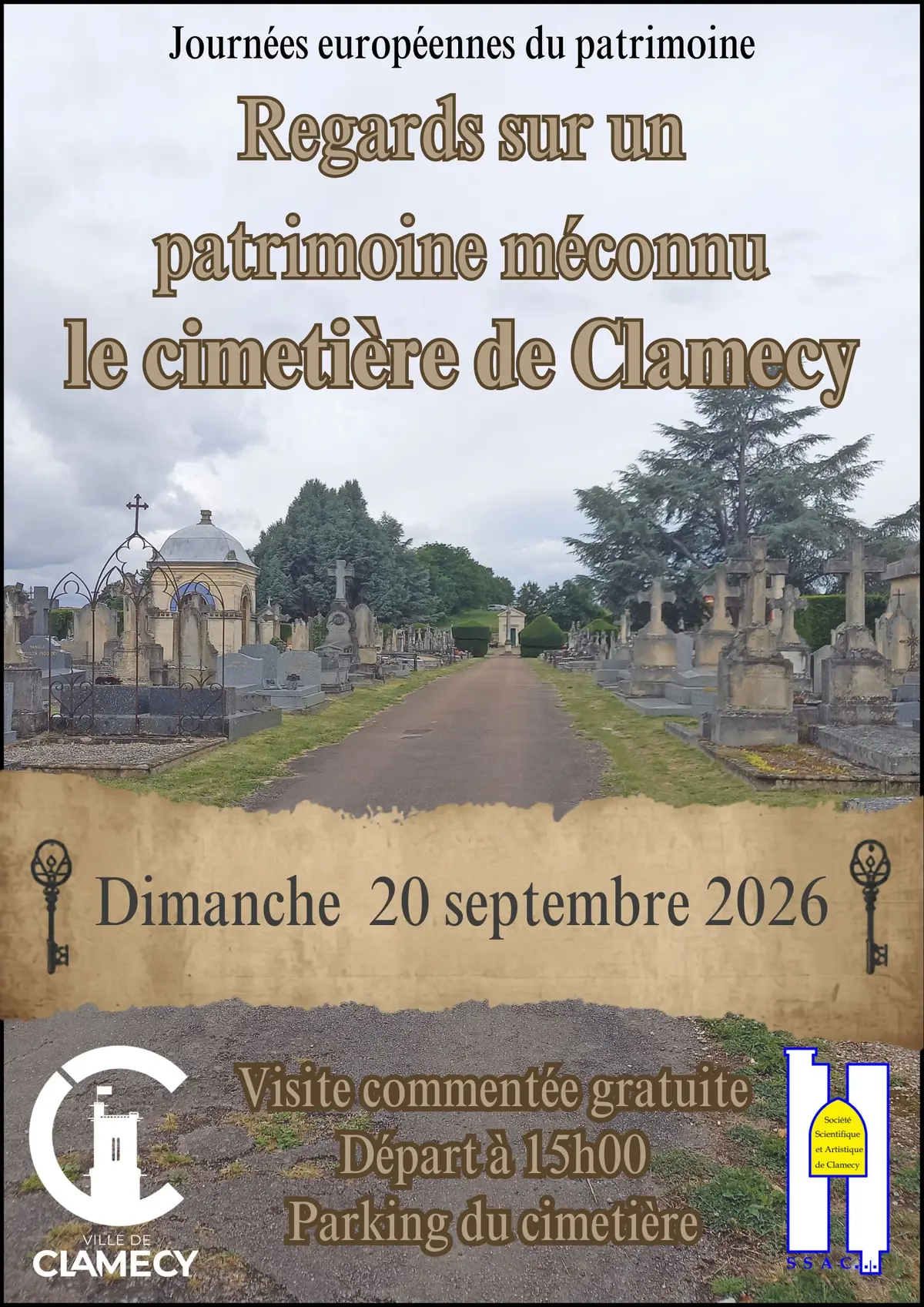Journées Européennes du Patrimoine - Promenade commentée : Regard sur un patrimoine méconnu : le cimetière de Clamecy
