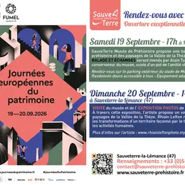 Journées Européennes du Patrimoine : SauveTerre Musée de Préhistoire