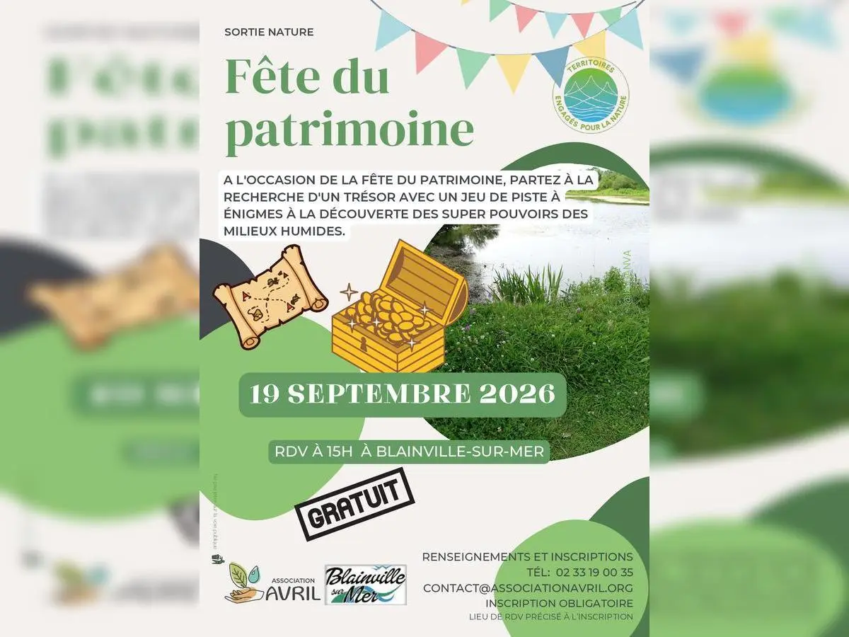 Journées Européennes du Patrimoine - sortie nature à la recherche d’un trésor dans les milieux humides