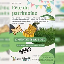 Journées Européennes du Patrimoine - sortie nature à la recherche d’un trésor dans les milieux humides
