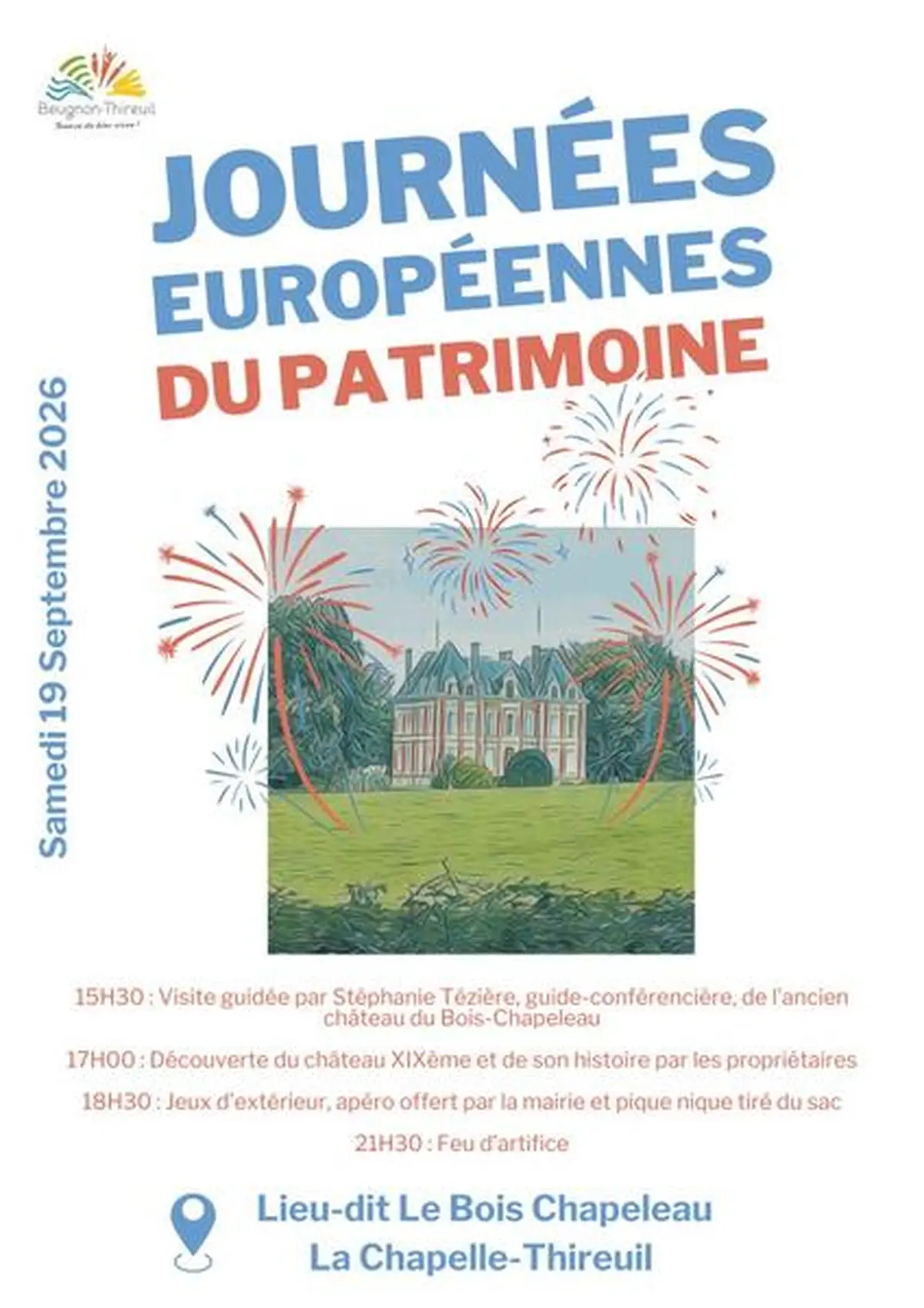 Journées européennes du patrimoine: Visite à la découverte des châteaux du Bois-Chapeleau