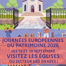 Journées Européennes du Patrimoine - Visite des églises des Graves - Castres-Gironde