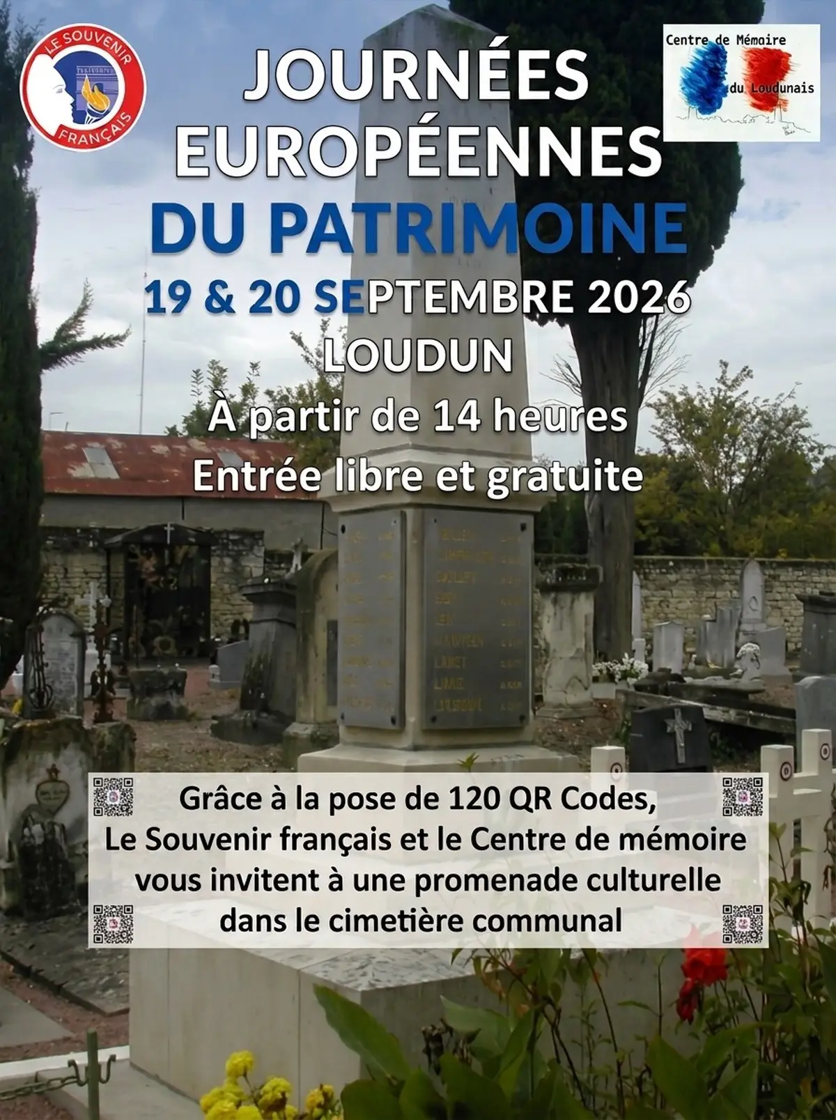 Journées Européennes du Patrimoine : Visite du cimetière par le Centre de Mémoire du Loudunais
