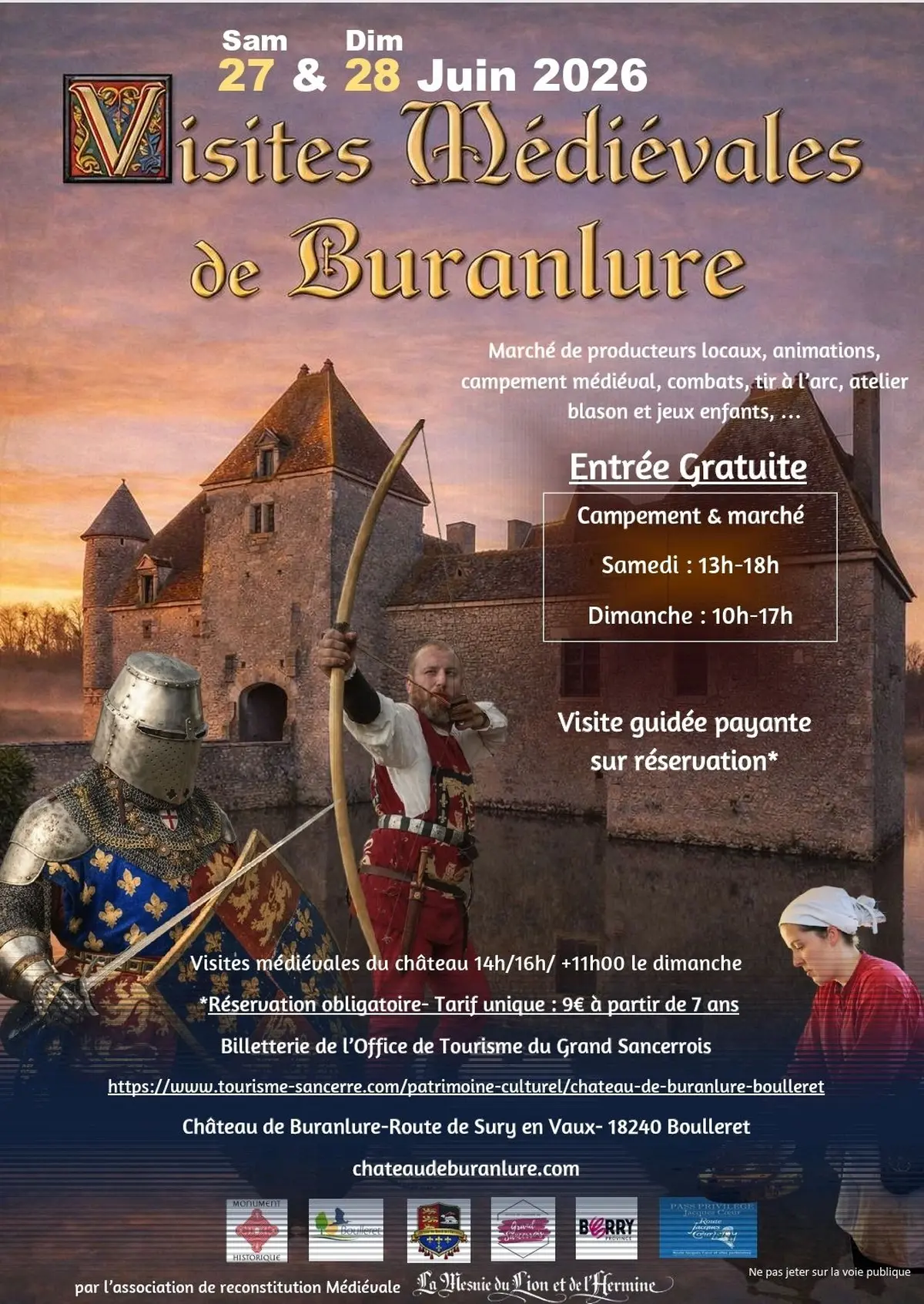 Journées médiévales au Château de Buranlure