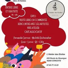 Journées Nationales des Artistes  : visite de l'Atelier des étoiles
