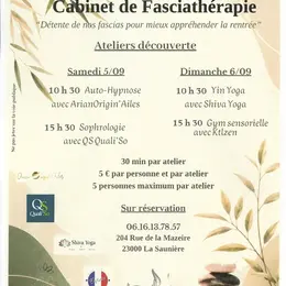 Journées portes ouvertes : cabinet de Fasciathérapie