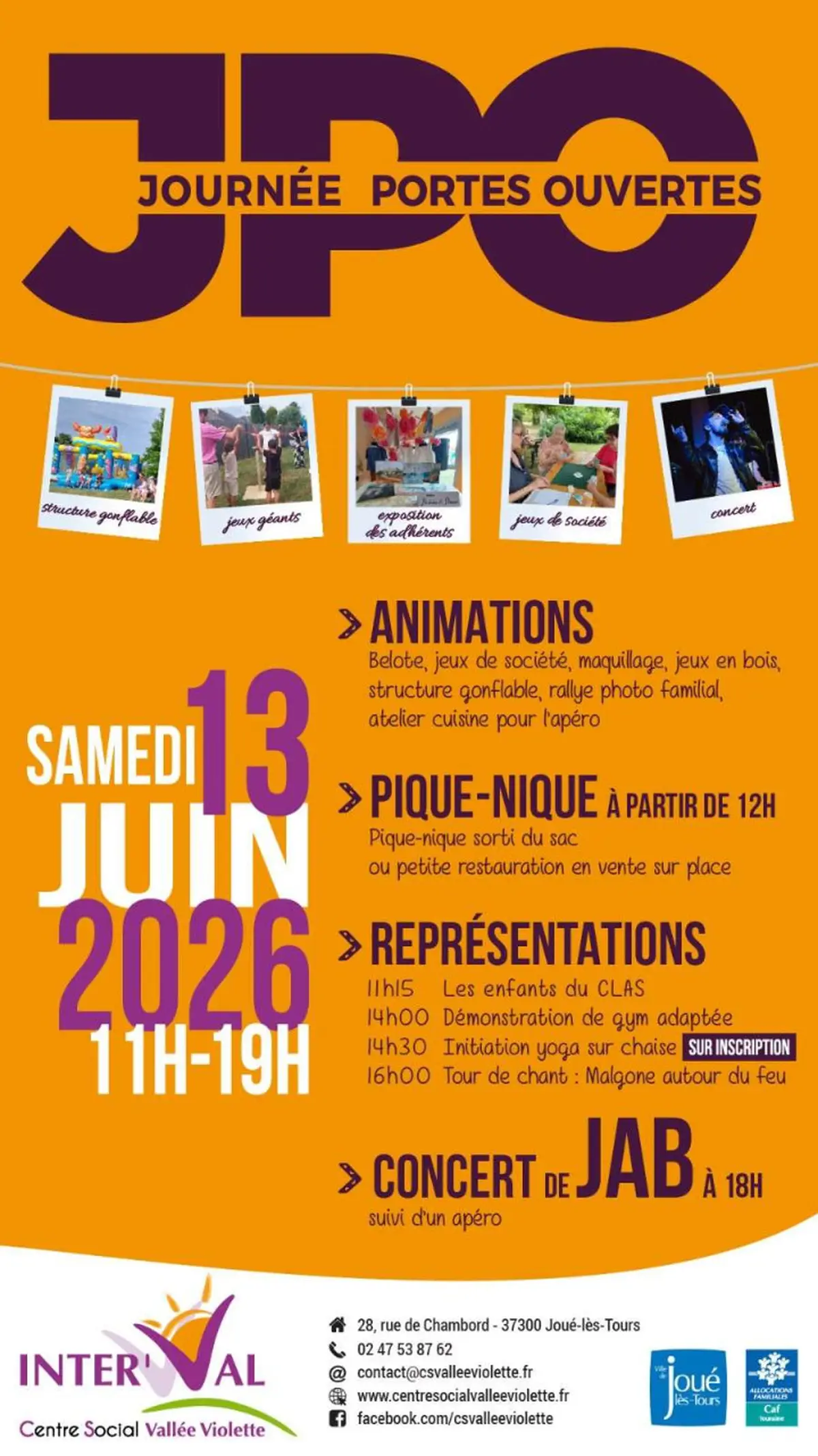 Journées Portes Ouvertes Centre Social Inter'Val