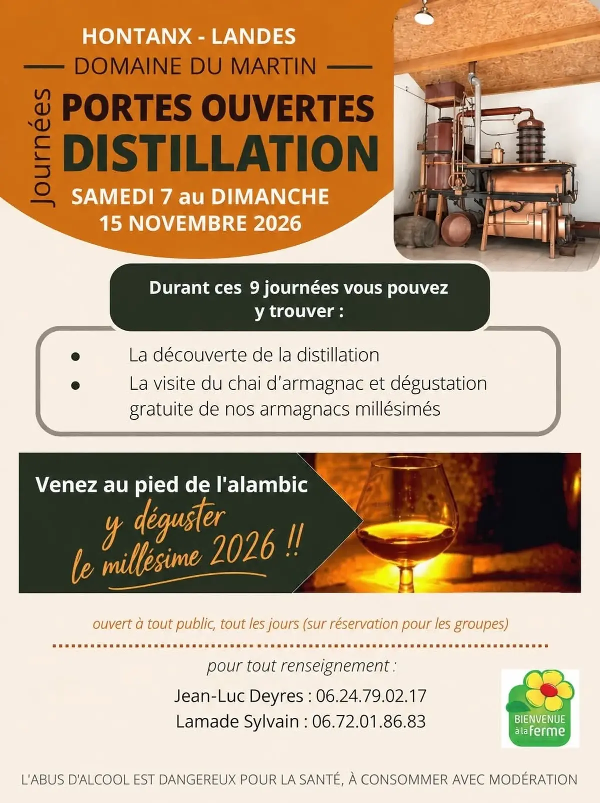 Journées portes ouvertes distillation