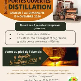 Journées portes ouvertes distillation