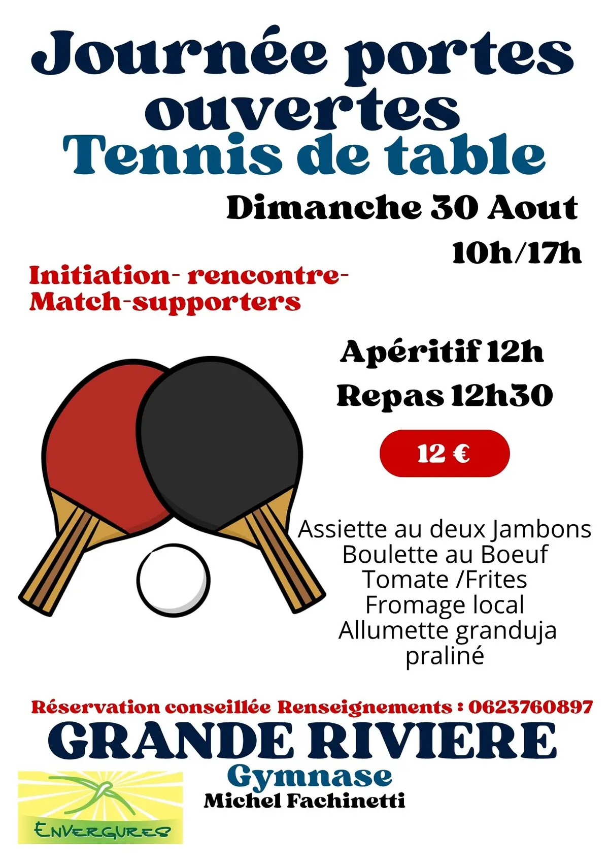 Journées portes ouvertes Tennis de Table