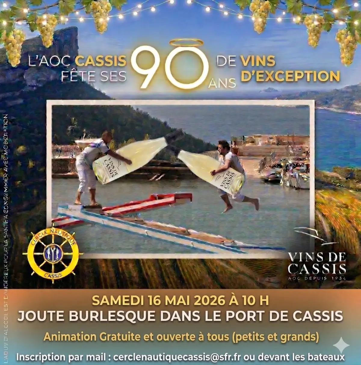 Joute burlesque dans le port de Cassis